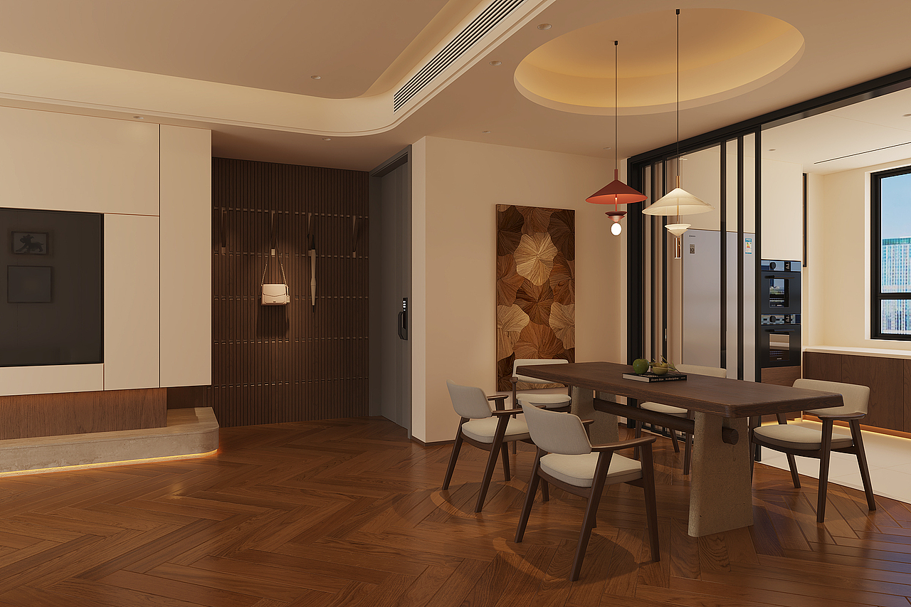 现代中古风家居 宋氏美学-一凡（图ZNDAxNjc3NTI4） - 家装设计 - 站酷设计师壹度空间1016原创素材 - 站酷ZCOOL