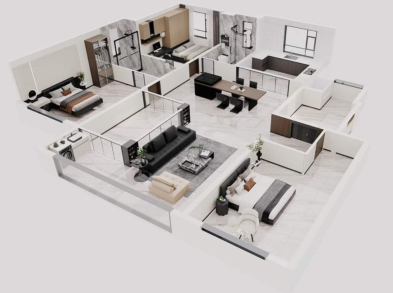 家装效果图设计（图ZNDAxNjc4OTUy） - 家装设计 - 站酷设计师大白888原创素材 - 站酷ZCOOL