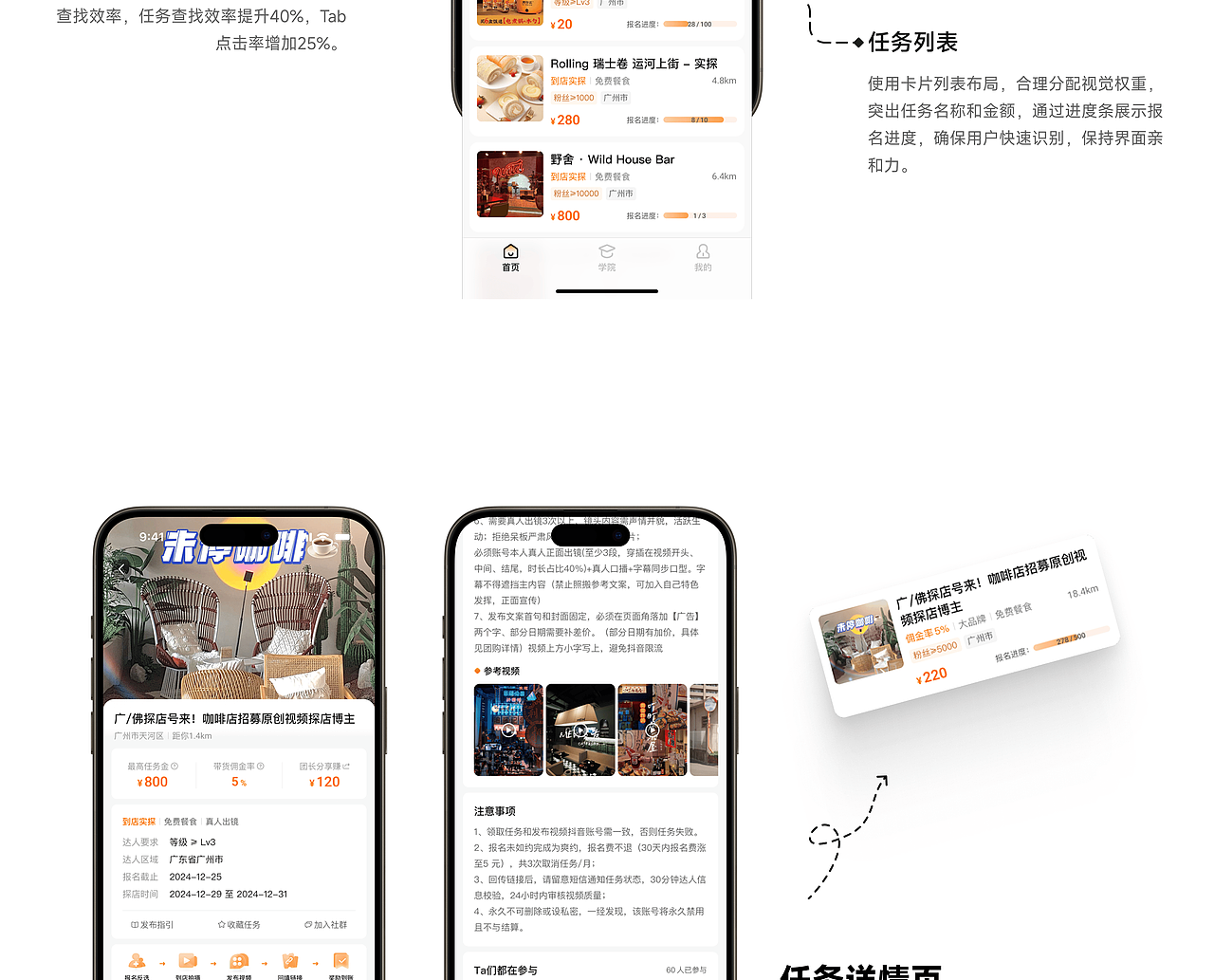 “探店”—连接商家与达人的服务平台（图ZNDAxNjgwNDY0） - APP界面 - 站酷设计师Parker_原创素材 - 站酷ZCOOL