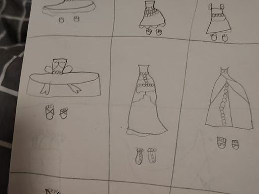 美丽的服装，鞋子搭配