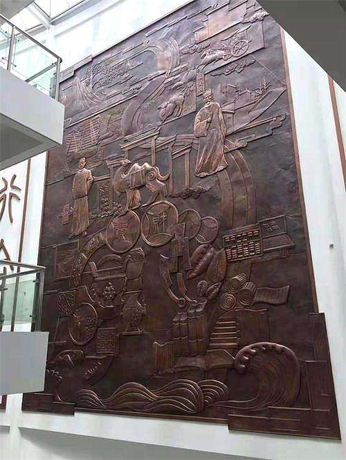 大学校园图书馆浮雕设计制作