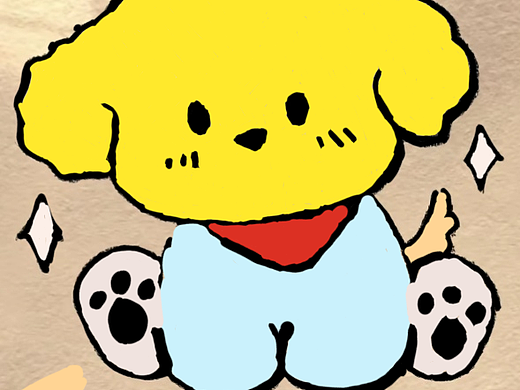 可爱的小狗还有一些动漫头像