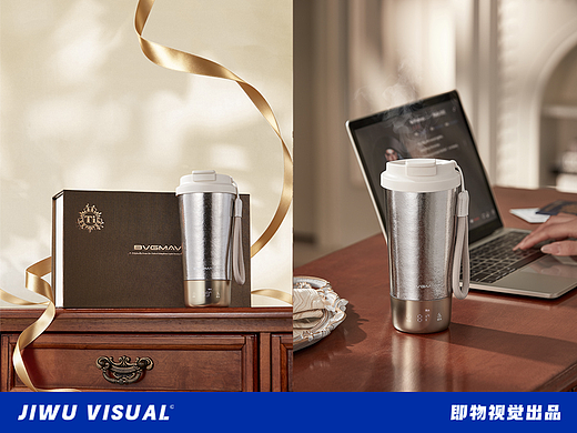 欧式轻奢家具风保温杯钛杯壶咖啡杯拍摄小家电烧水杯