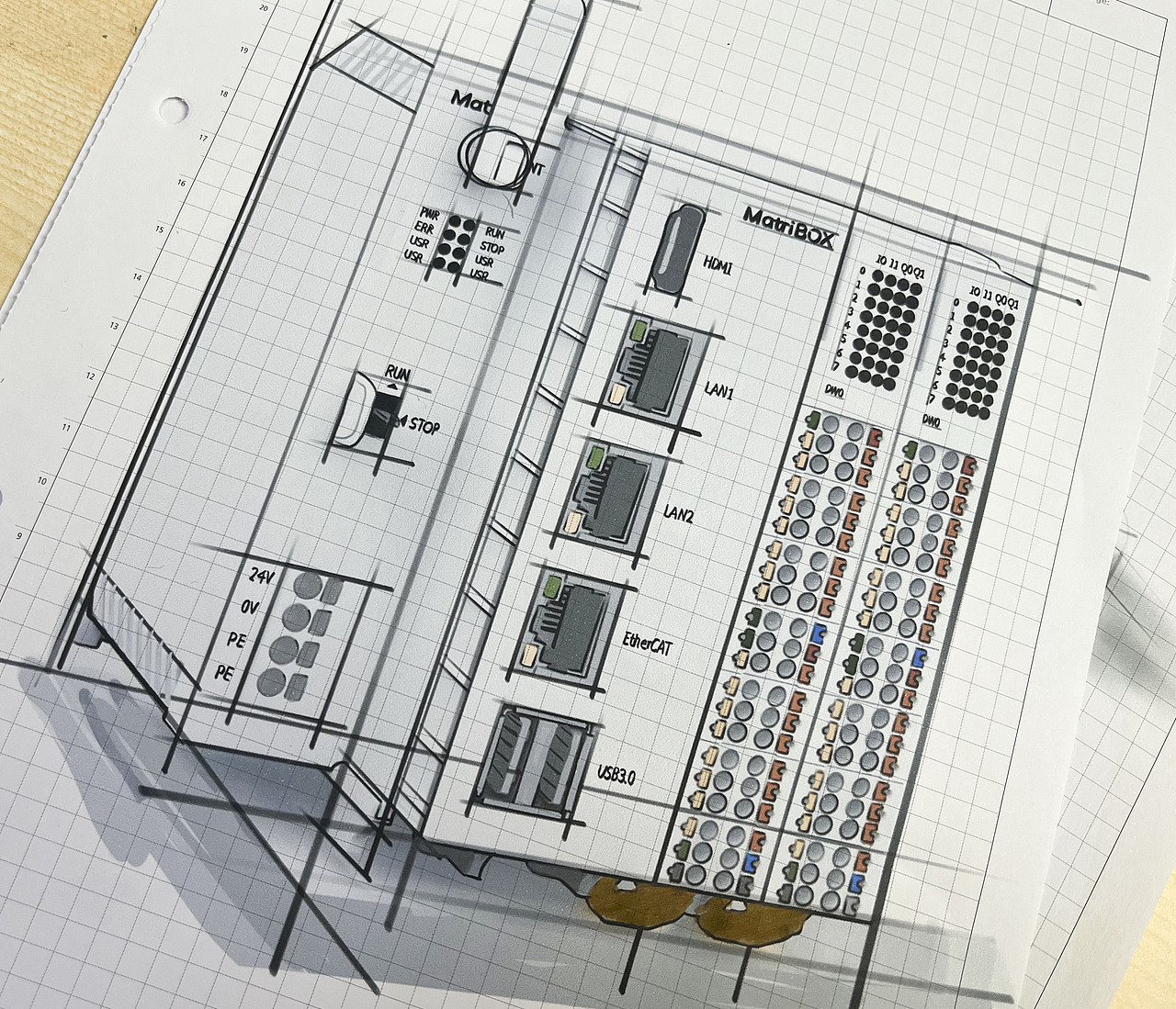 工业自动化：PLC模块设计草图（图ZNDAxNzI1NTE2） - 商业插画 - 站酷设计师郭大右原创素材 - 站酷ZCOOL