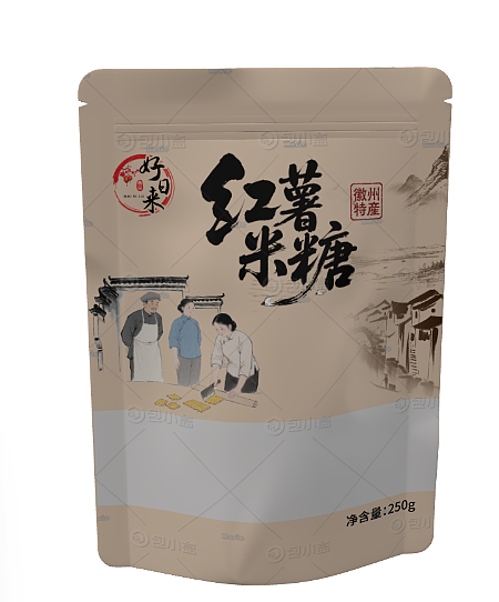 红薯米糖包装袋（图ZNDAxNzI3MzA0） - 包装 - 站酷设计师嗨脑包装设计原创素材 - 站酷ZCOOL