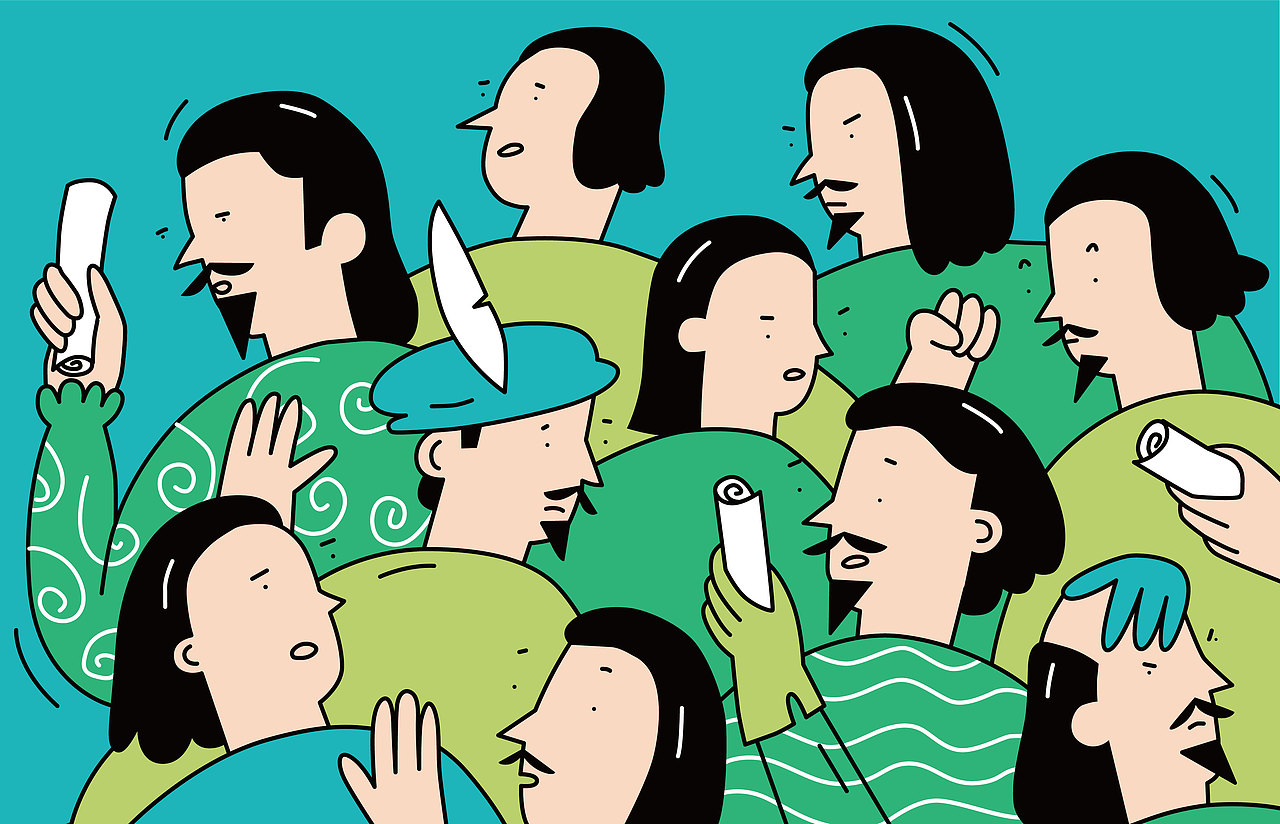 密集卡通插画（图ZNDAxNzI4OTU2） - 创作习作 - 站酷设计师有兴纸艺原创素材 - 站酷ZCOOL