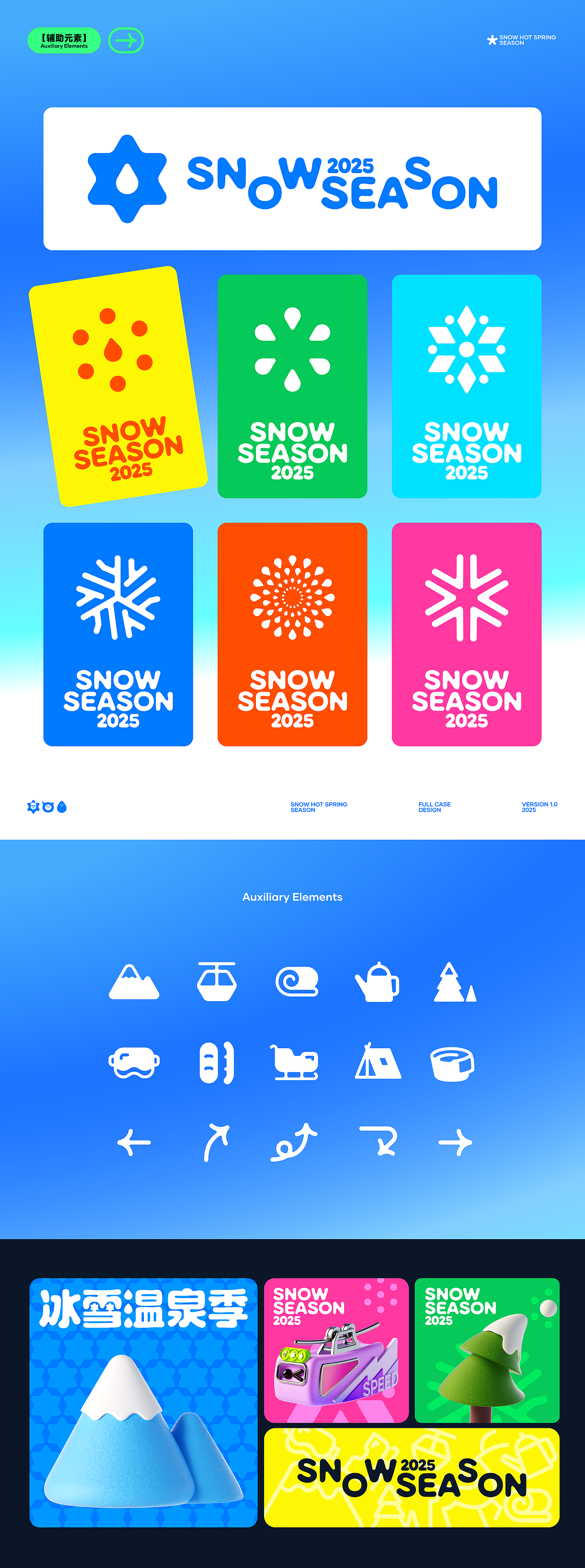 抖音生活冰雪温泉季2025全案设计