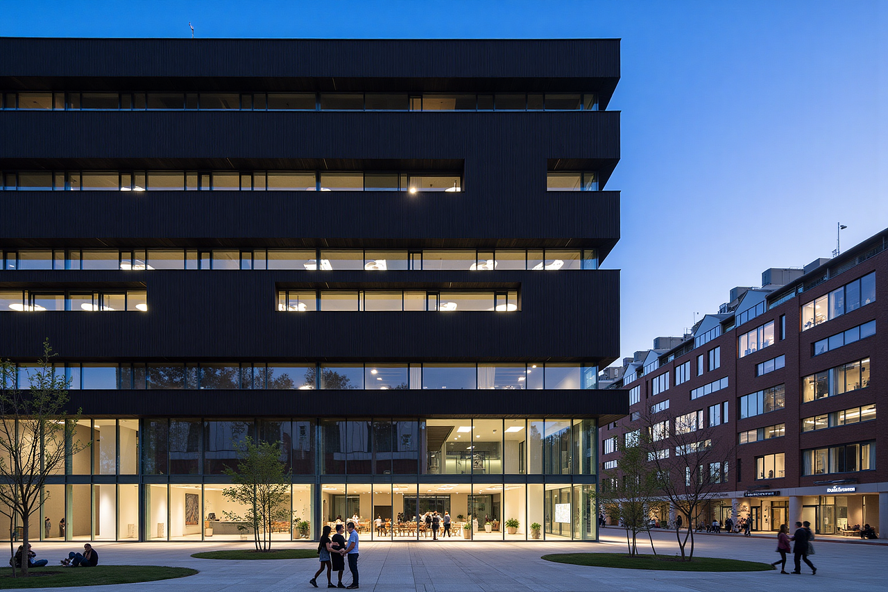 AI创意设计147-黑金与木（多层办公）（图ZNDAxNzMyMTQ4） - 建筑设计 - 站酷设计师GLMar原创素材 - 站酷ZCOOL