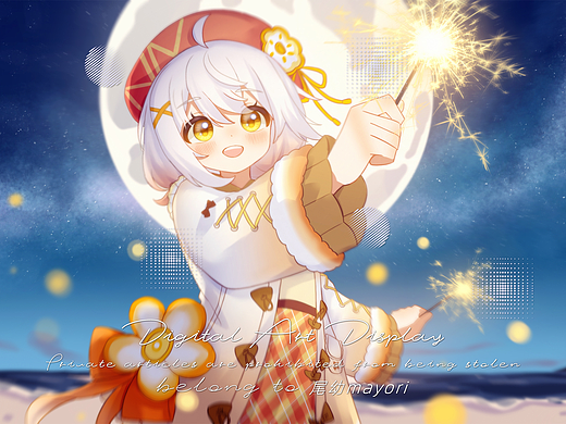 【动态壁纸】VTuber动态壁纸_烟花(尾幼mayori)