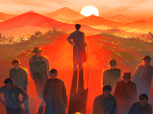 2025插画创作总结 月光独照牧羊人