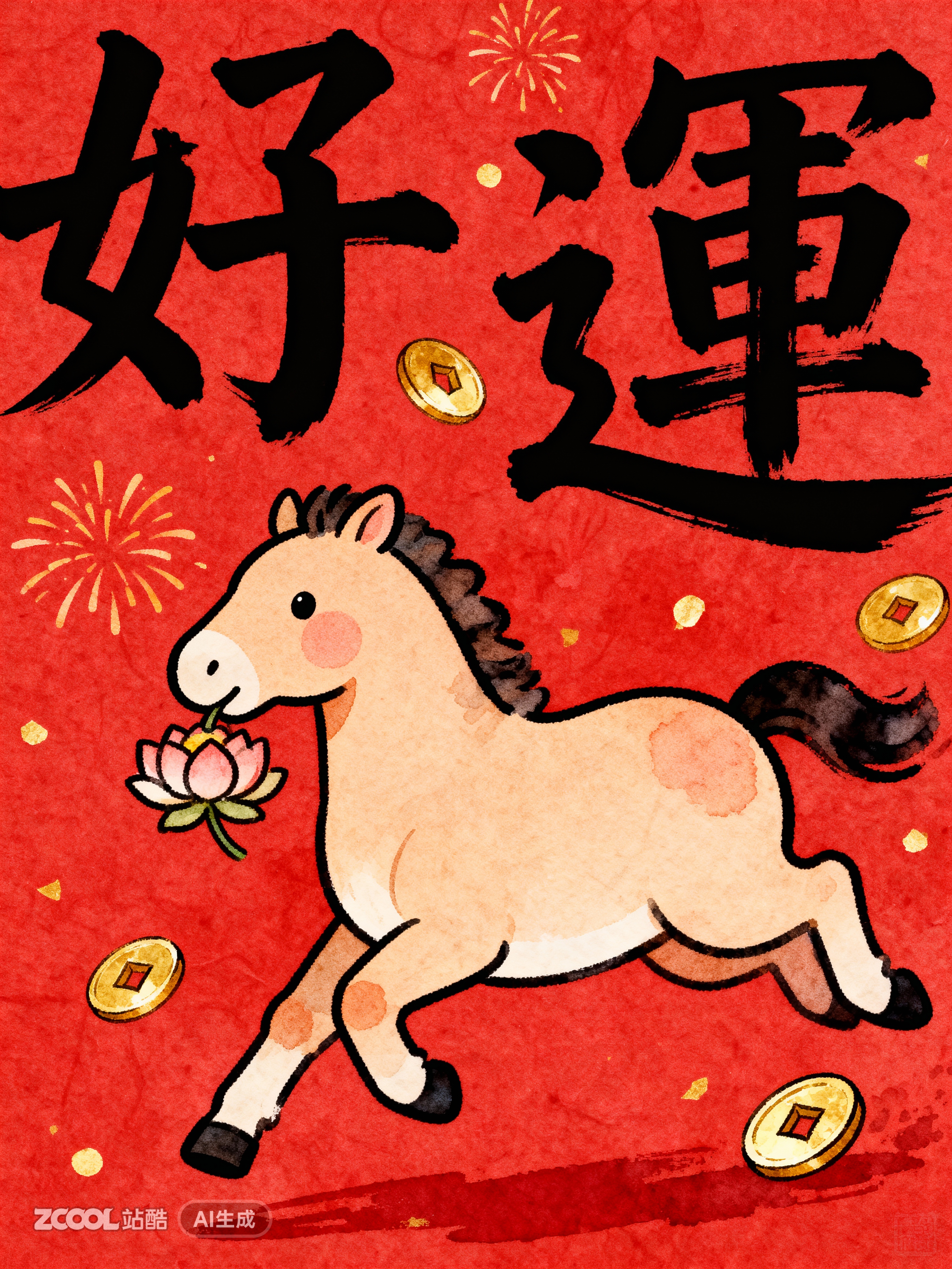 1分钟做马年春节海报物料,真的太牛了!(附提示词)(图ZMTUzODMwNjA=) - 资讯 - 站酷设计师站酷AI资产原创素材 - 站酷ZCOOL