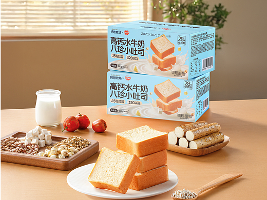 奶爸牧场&秋田满满水牛奶面包｜恰饭视觉