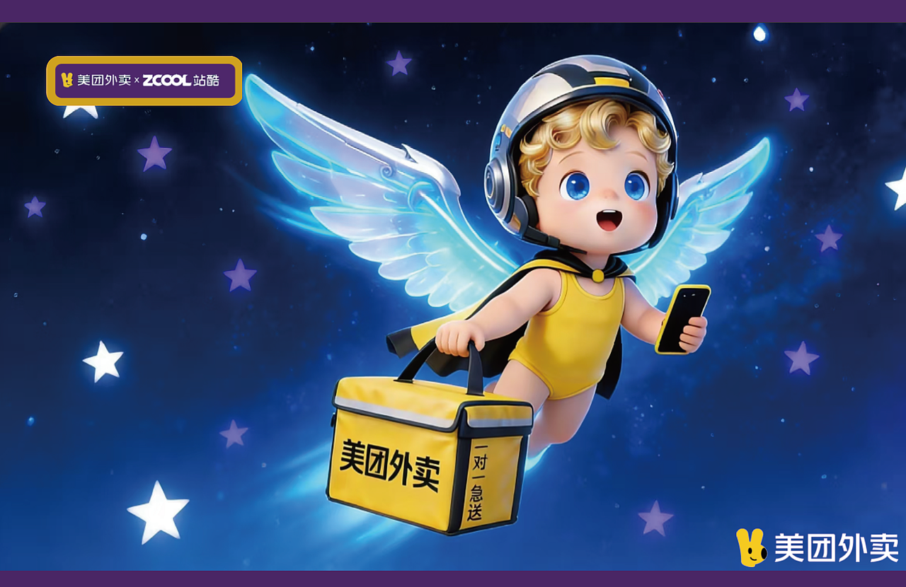 丘比特急送之旅（图ZNDAxNzUzNjE2） - AI作品 - 站酷设计师小至1111原创素材 - 站酷ZCOOL
