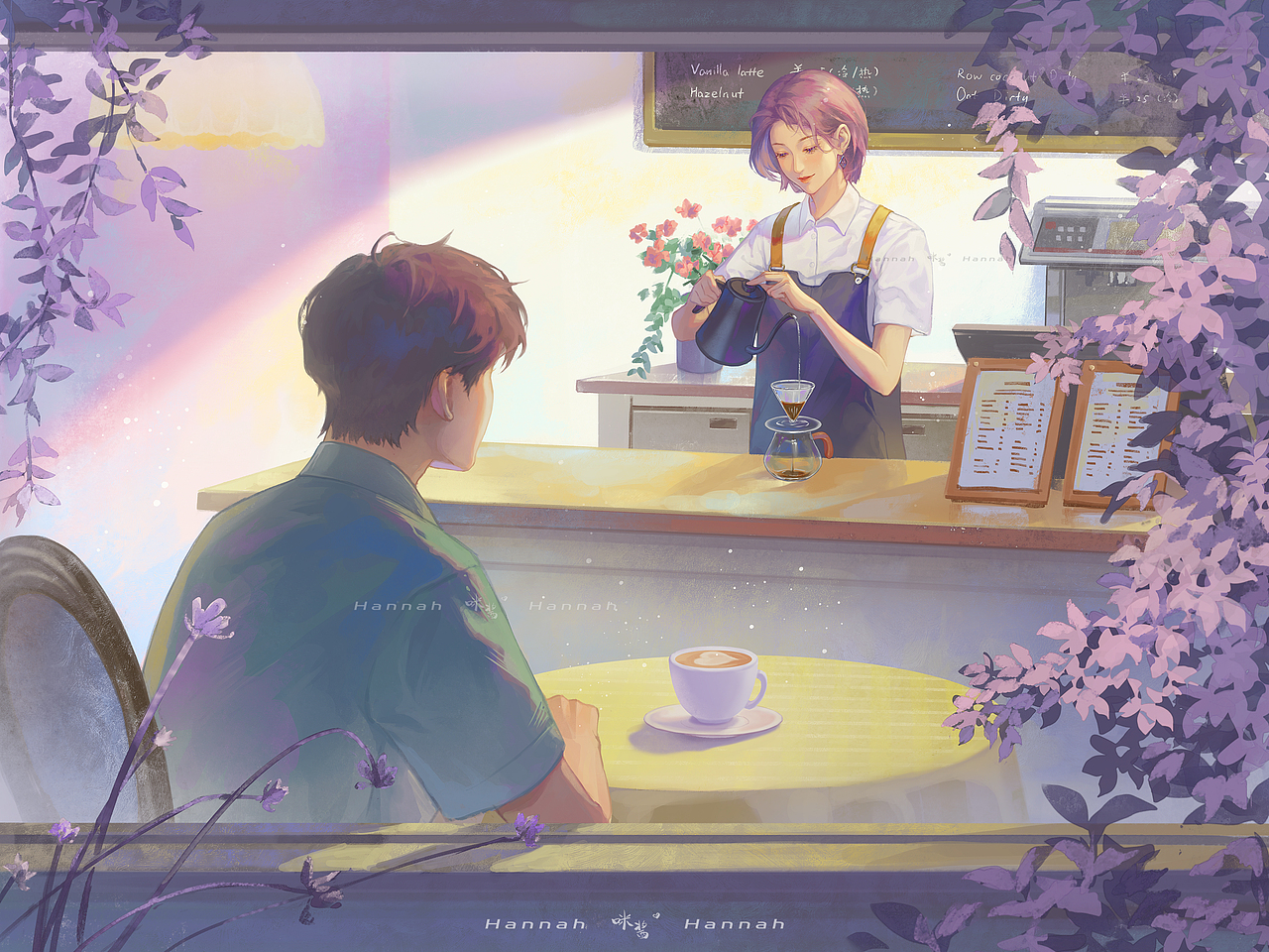 手搓咖啡厅（图ZNDAxNzUzOTcy） - 商业插画 - 站酷设计师Hannah咪酱原创素材 - 站酷ZCOOL