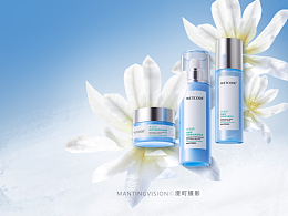 护肤水乳精华面霜套装拍摄 | 漫町 X 水密码