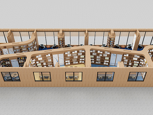 图书馆 室内鸟瞰