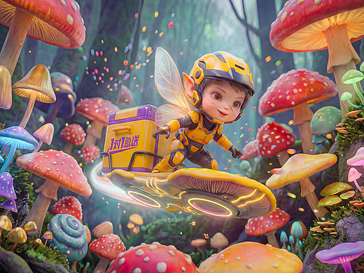 真菌秘境之穿越荧光森林的极速使命