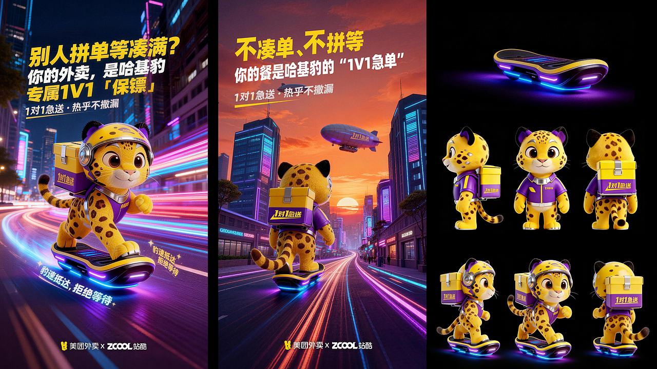 《急送 1v1：豹速抵达》-哈基豹（图ZNDAxNzg3MTU2） - AI作品 - 站酷设计师to鱼干原创素材 - 站酷ZCOOL
