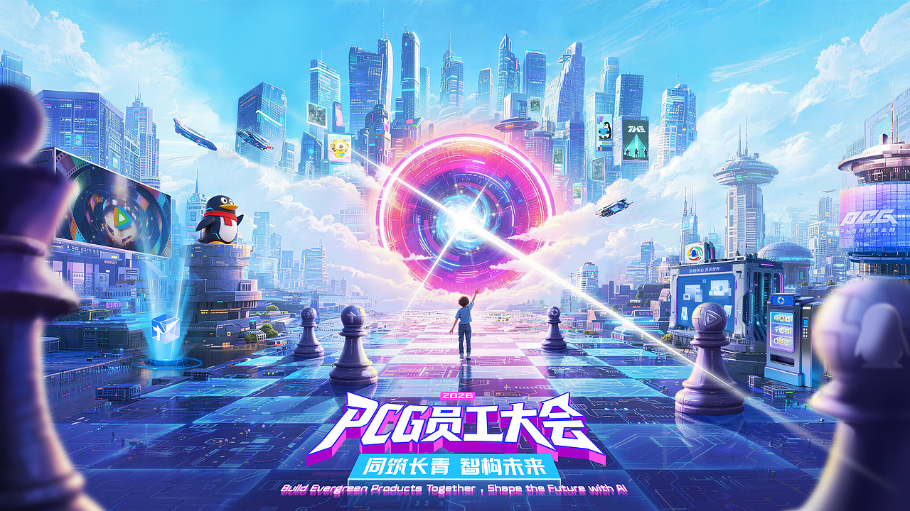 騰訊PCG×銳童學(xué)｜PCG員工大會開場AI視頻（圖ZNDAxNzg4NjM2） - AI作品 - 站酷設(shè)計師銳童學(xué)原創(chuàng)素材 - 站酷ZCOOL