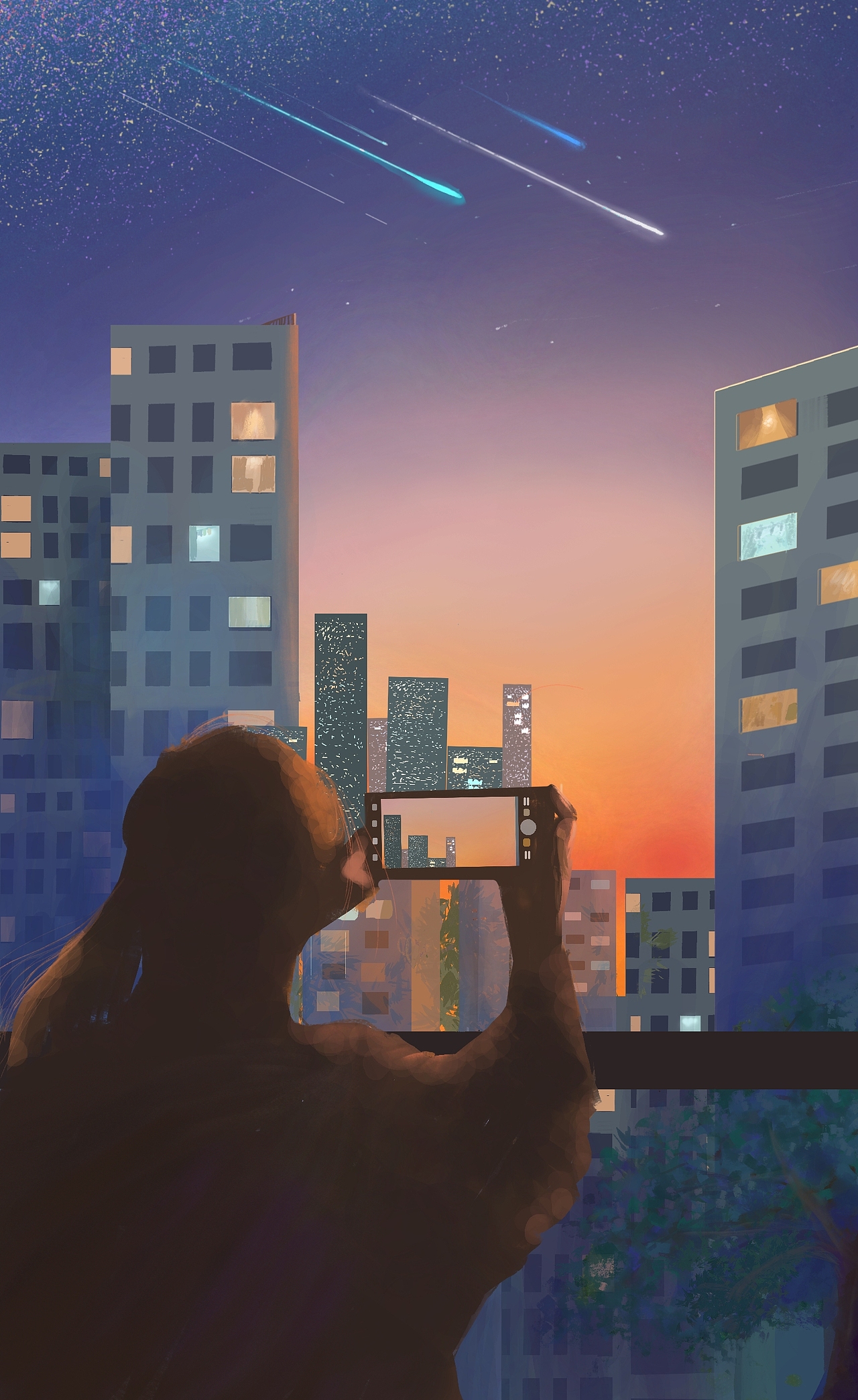 阳台夕阳（图ZNDAxNzkxNDQ4） - 创作习作 - 站酷设计师InsideLight原创素材 - 站酷ZCOOL