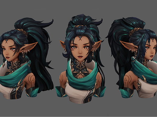 ZBrush-精灵女法师女角色模型制作教程。zbrush角色