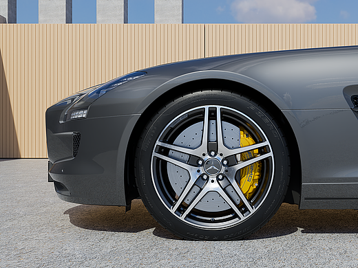 【汽车渲染】奔驰