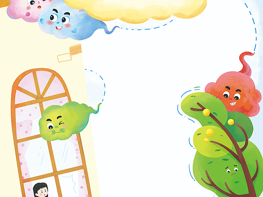 儿童杂志插画内页