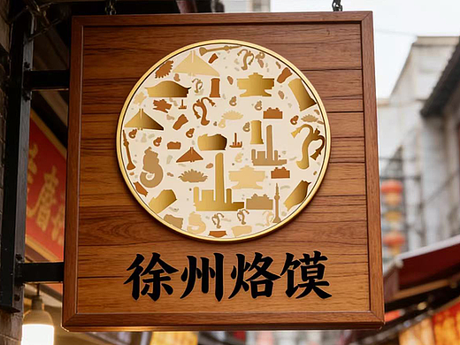 徐州非遺食品 烙饃標(biāo)志設(shè)計(jì)（個(gè)人主頁-ZNzMwNzU5ODQ=） - Logo - 站酷設(shè)計(jì)師小至1111原創(chuàng)素材 - 站酷ZCOOL