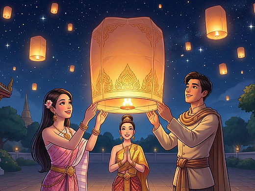 清迈兰纳《兰纳星夜祈》