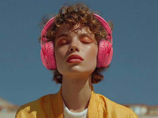 罗技无线耳机丨AI广告