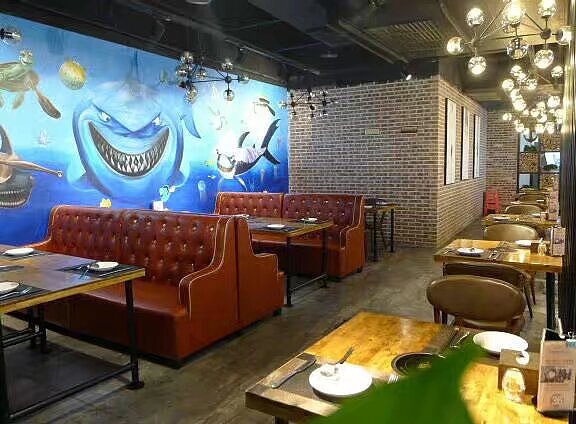 餐饮墙绘，酒店墙绘（图ZNDAxODE4ODI0） - 绘画 - 站酷设计师农村壁画原创素材 - 站酷ZCOOL