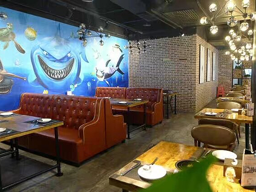 餐饮墙绘，酒店墙绘