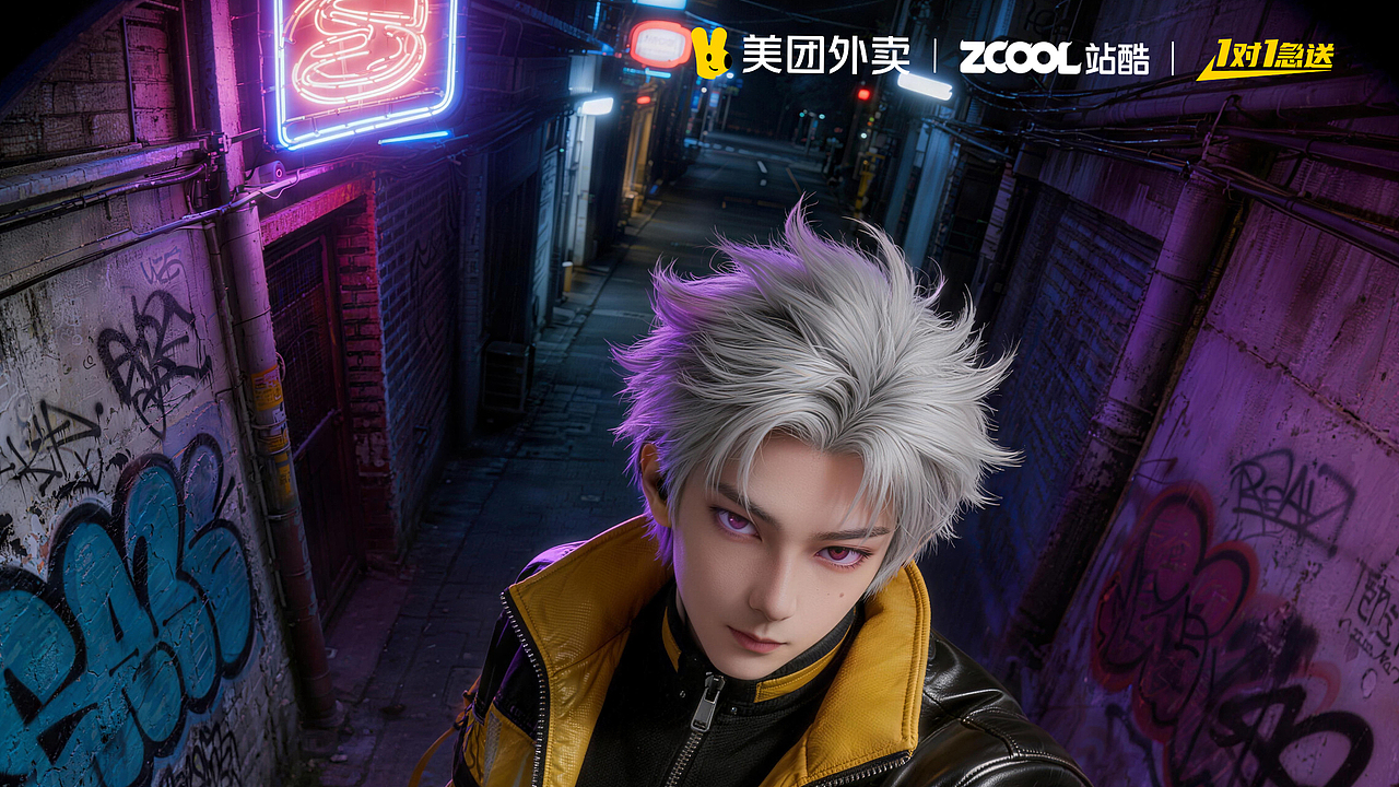 镜像速递——我点的外卖，送来了另一个我自己（图ZNDAxODI2MjY4） - AI作品 - 站酷设计师山海陆城原创素材 - 站酷ZCOOL