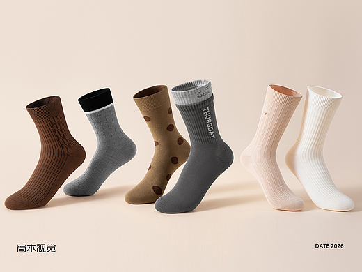 女袜创意拍摄丨简木视觉 女士袜子电商主图 静物拍摄