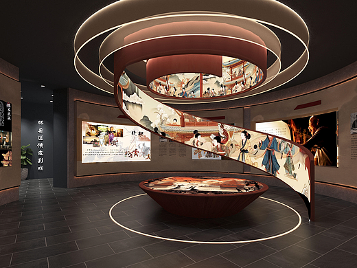 川北皮影展馆设计平面图-布局设计思路