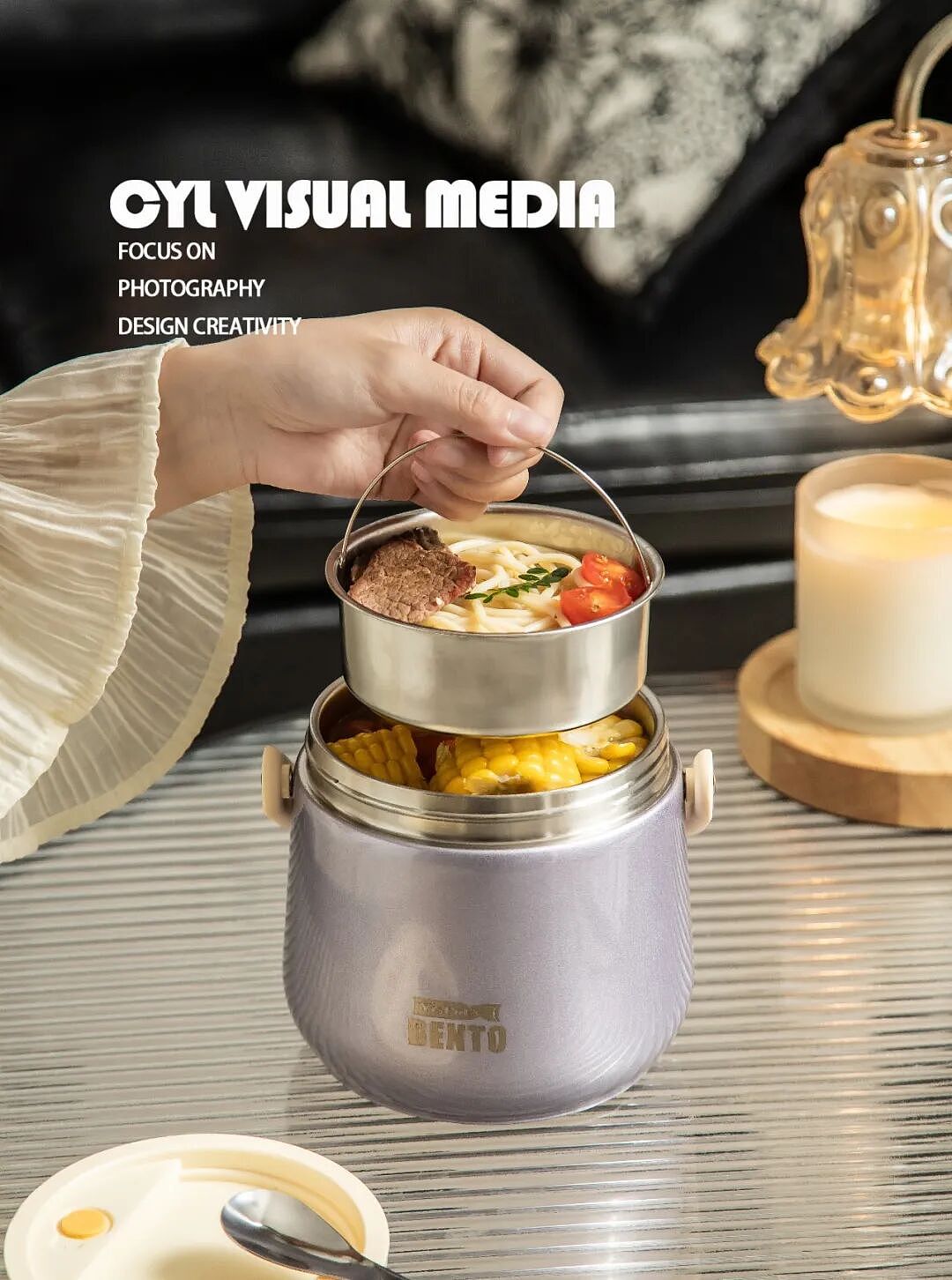 产品拍摄|不锈钢便当盒（图ZNDAxODM4NTE2） - 产品摄影 - 站酷设计师摄影师蔡依琳原创素材 - 站酷ZCOOL