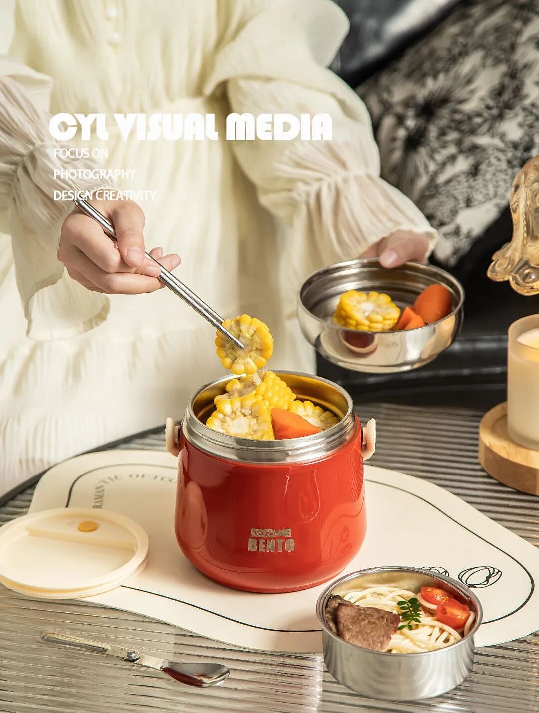 产品拍摄|不锈钢便当盒（图ZNDAxODM4NTIw） - 产品摄影 - 站酷设计师摄影师蔡依琳原创素材 - 站酷ZCOOL