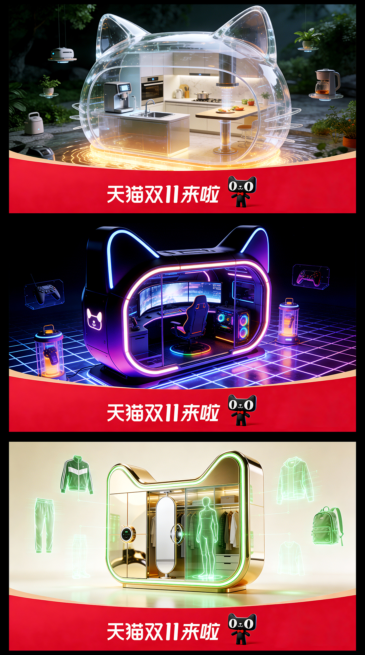 16个不同猫头创意场景/AI助力（图ZNDAxODQ1NTgw） - 电商 - 站酷设计师ZJHCOLMZ原创素材 - 站酷ZCOOL