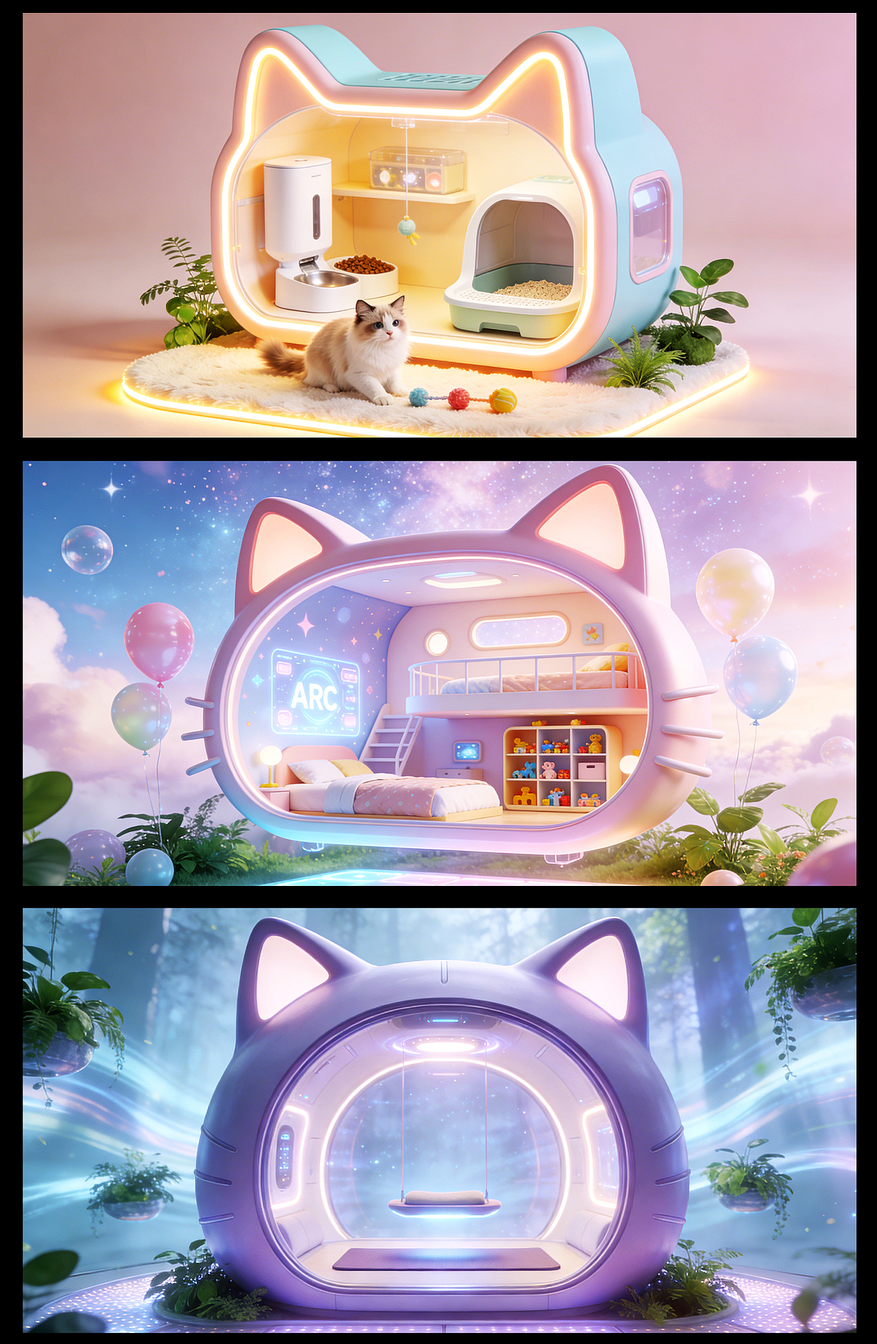 16个不同猫头创意场景/AI助力（图ZNDAxODQ1NjUy） - 电商 - 站酷设计师ZJHCOLMZ原创素材 - 站酷ZCOOL