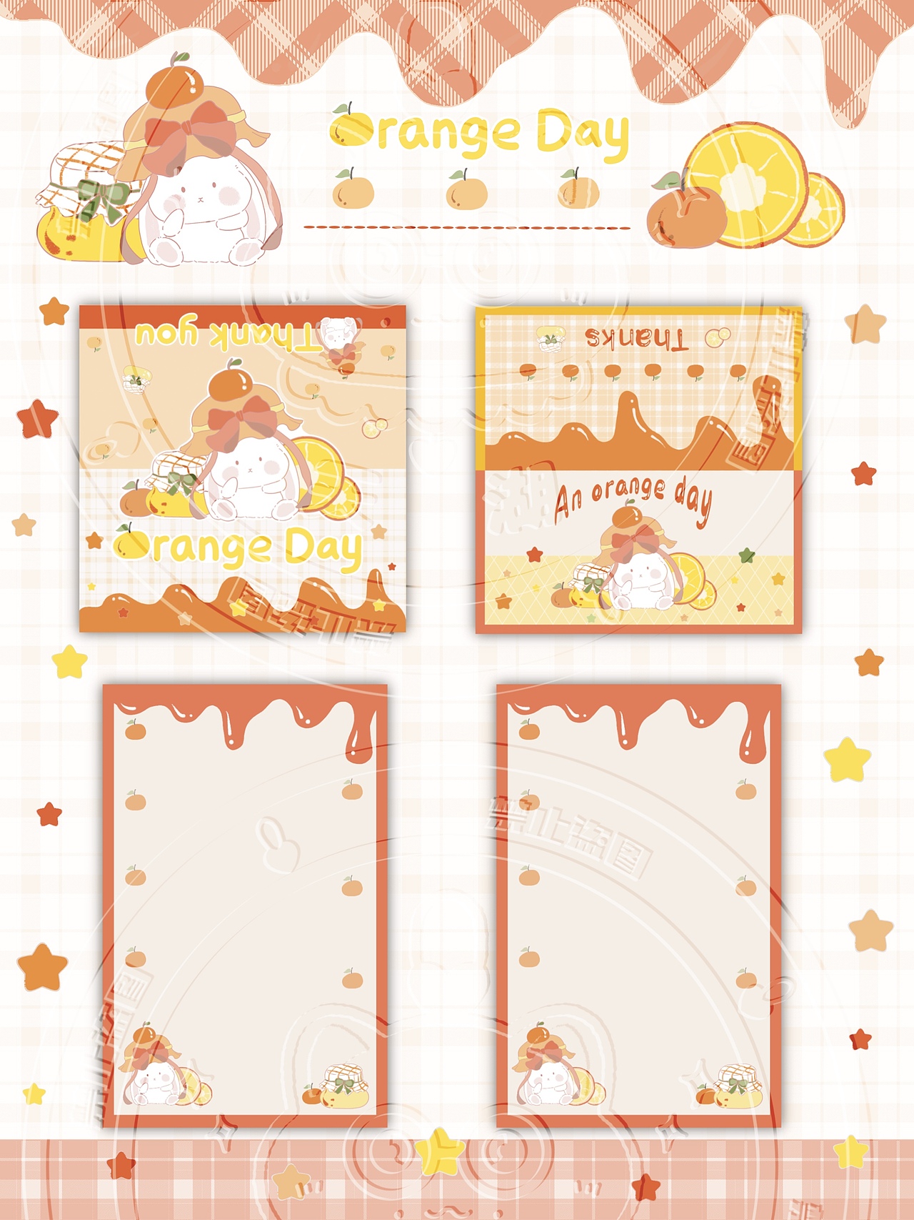 插画文创｜卡头卡背异形贴封口贴（图ZNDAxODQ2NTcy） - 商业插画 - 站酷设计师天湖的果酱原创素材 - 站酷ZCOOL