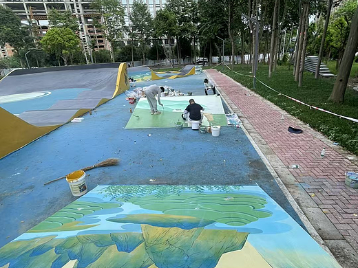 国潮风滑板基地