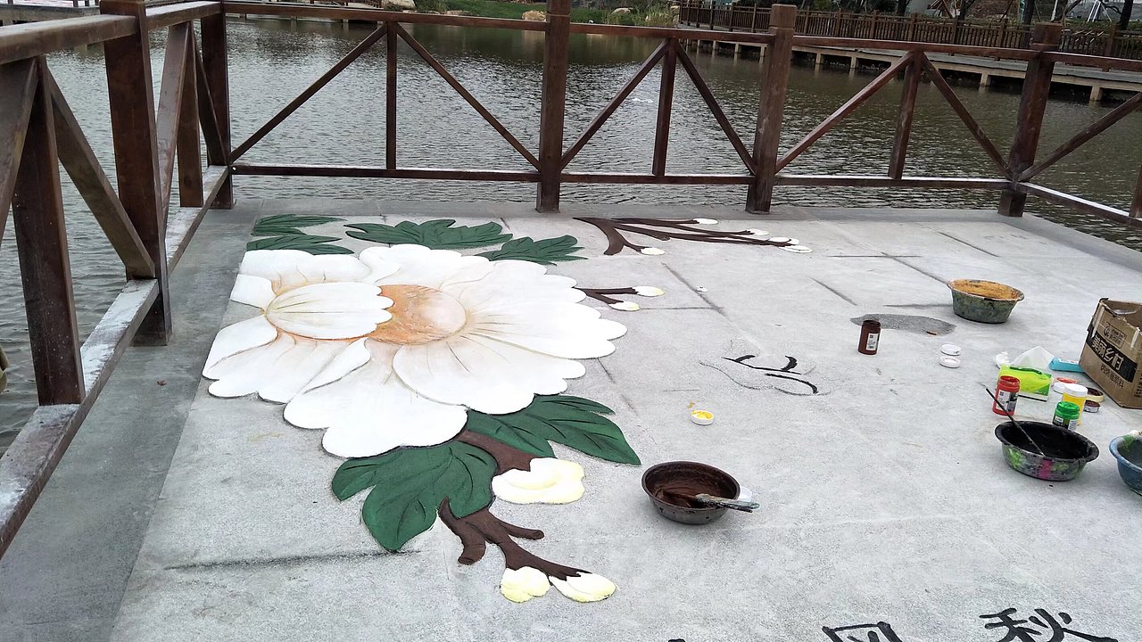 社区墙绘，公园地画（图ZNDAxODQ5MTg4） - 绘画 - 站酷设计师农村壁画原创素材 - 站酷ZCOOL