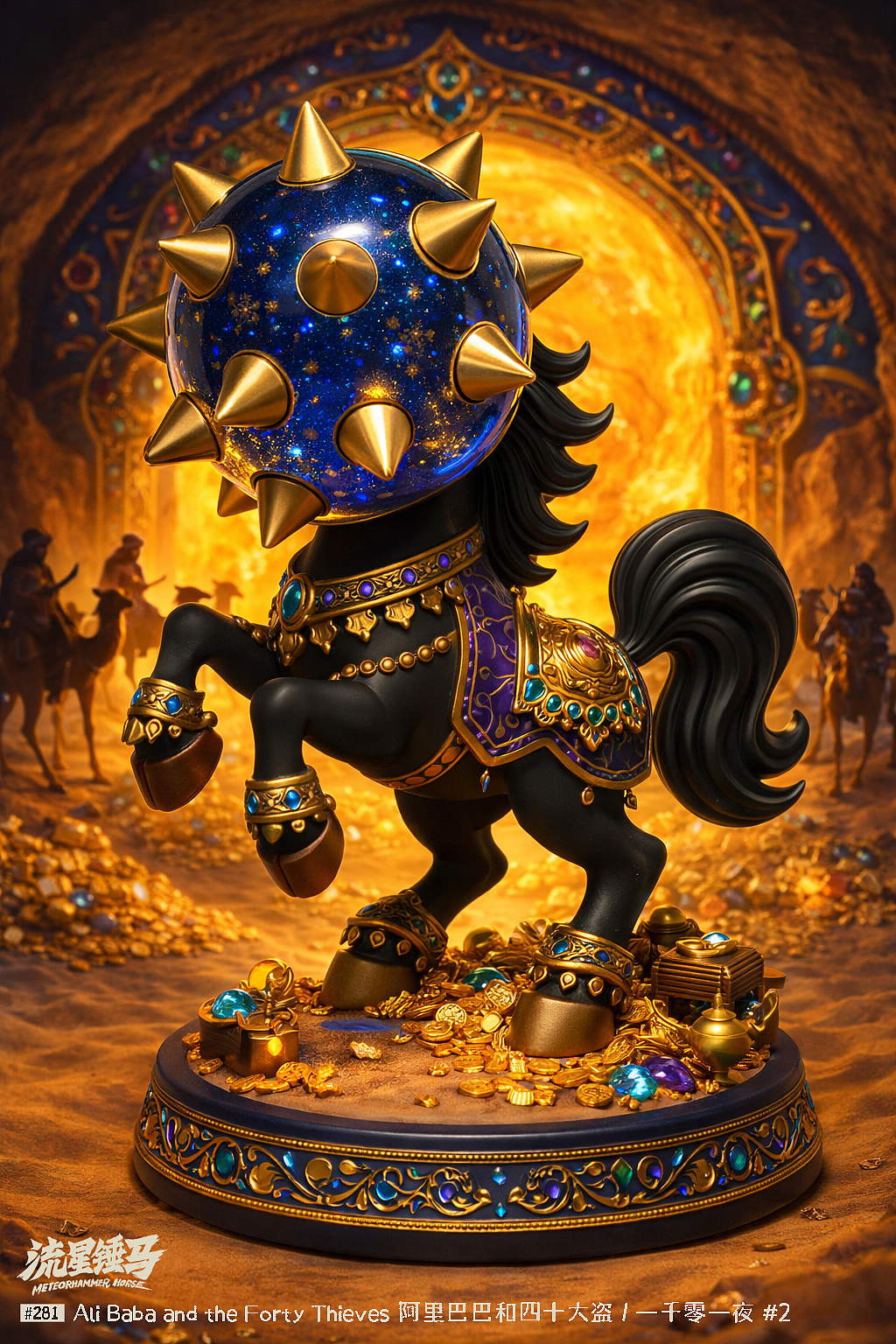 流星锤马·大寒&一千零一夜（图ZNDAxODU1MDE2） - AI作品 - 站酷设计师Gwemo鸡毛原创素材 - 站酷ZCOOL