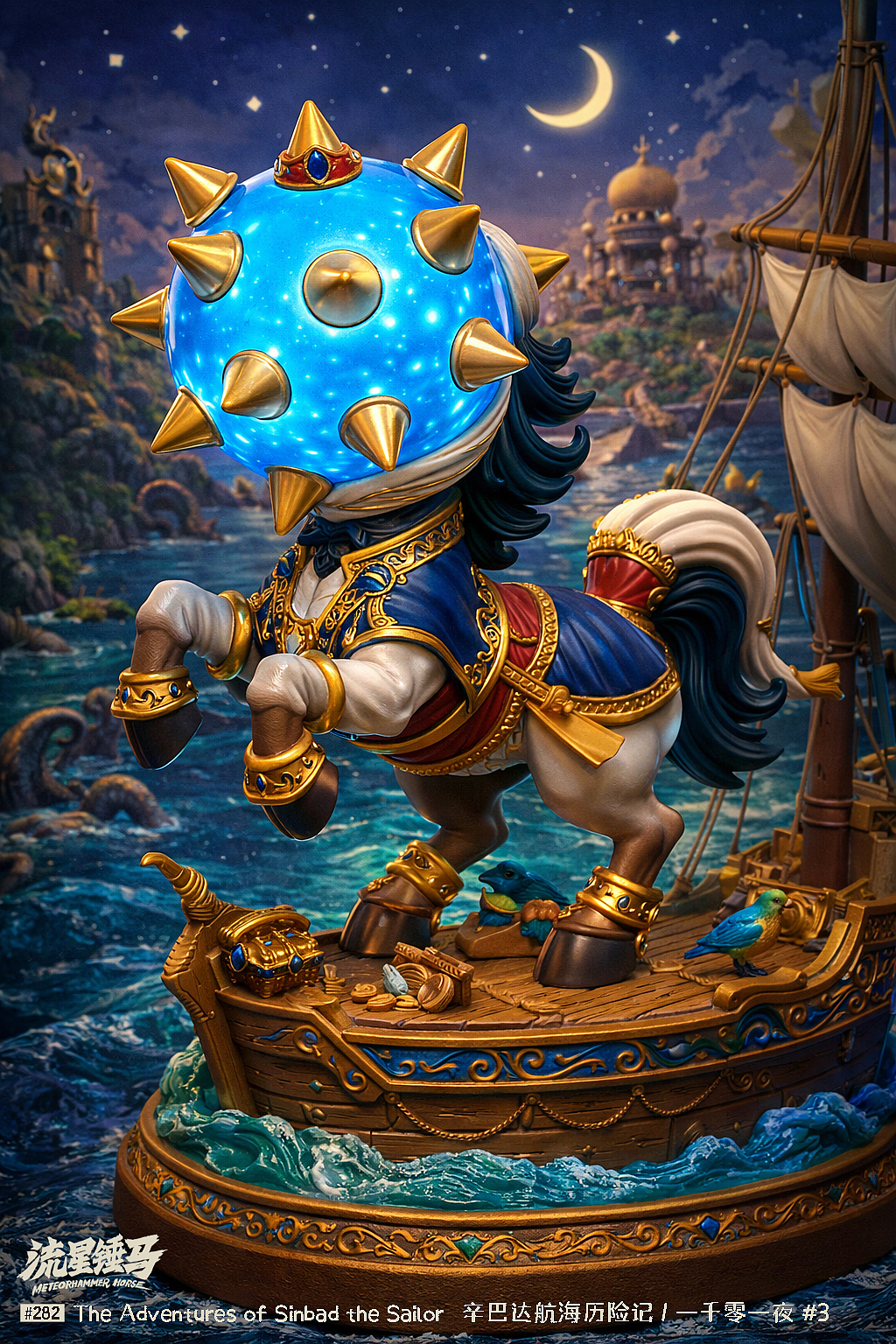 流星锤马·大寒&一千零一夜（图ZNDAxODU1MDIw） - AI作品 - 站酷设计师Gwemo鸡毛原创素材 - 站酷ZCOOL