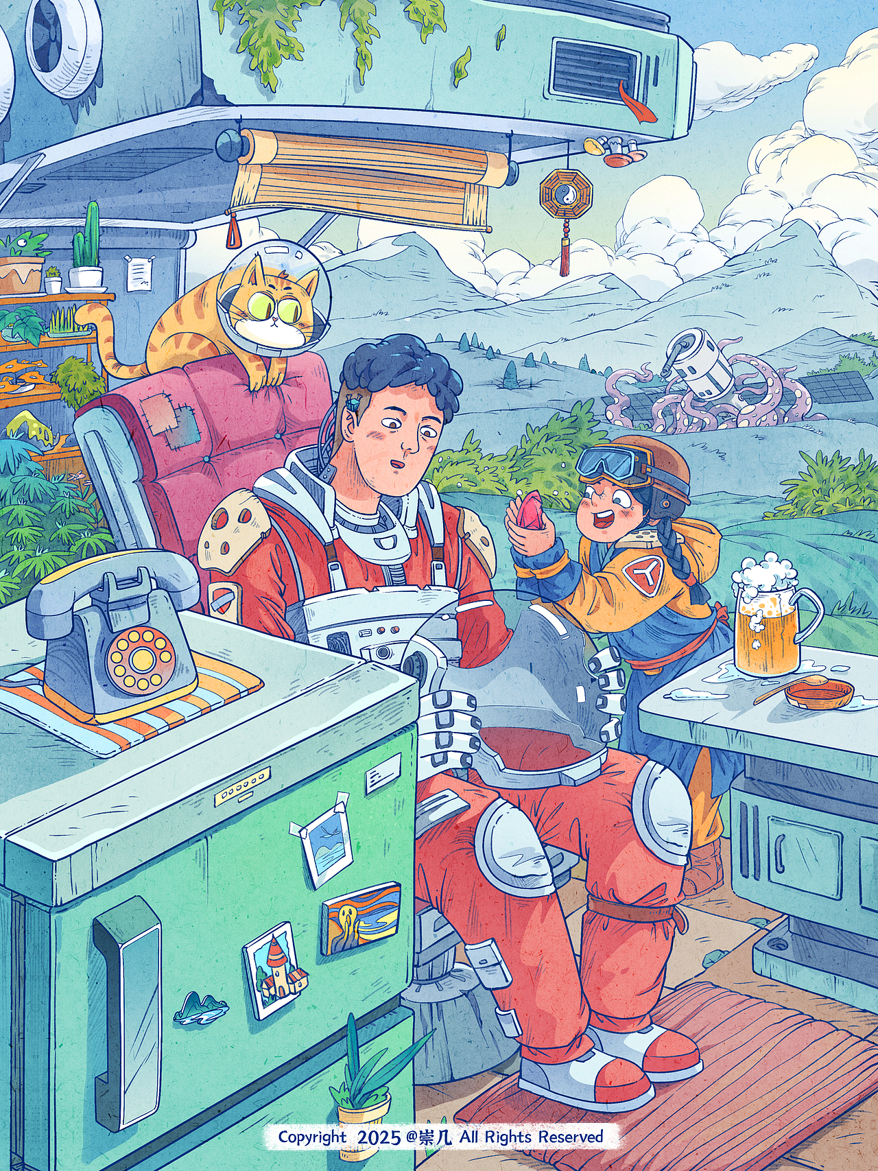 崇几作品|光与幻想|2025年合集（图ZNDAxODU3ODAw） - 商业插画 - 站酷设计师崇几原创素材 - 站酷ZCOOL