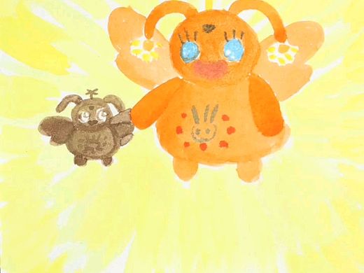 童画“看见我的黑暗小孩”