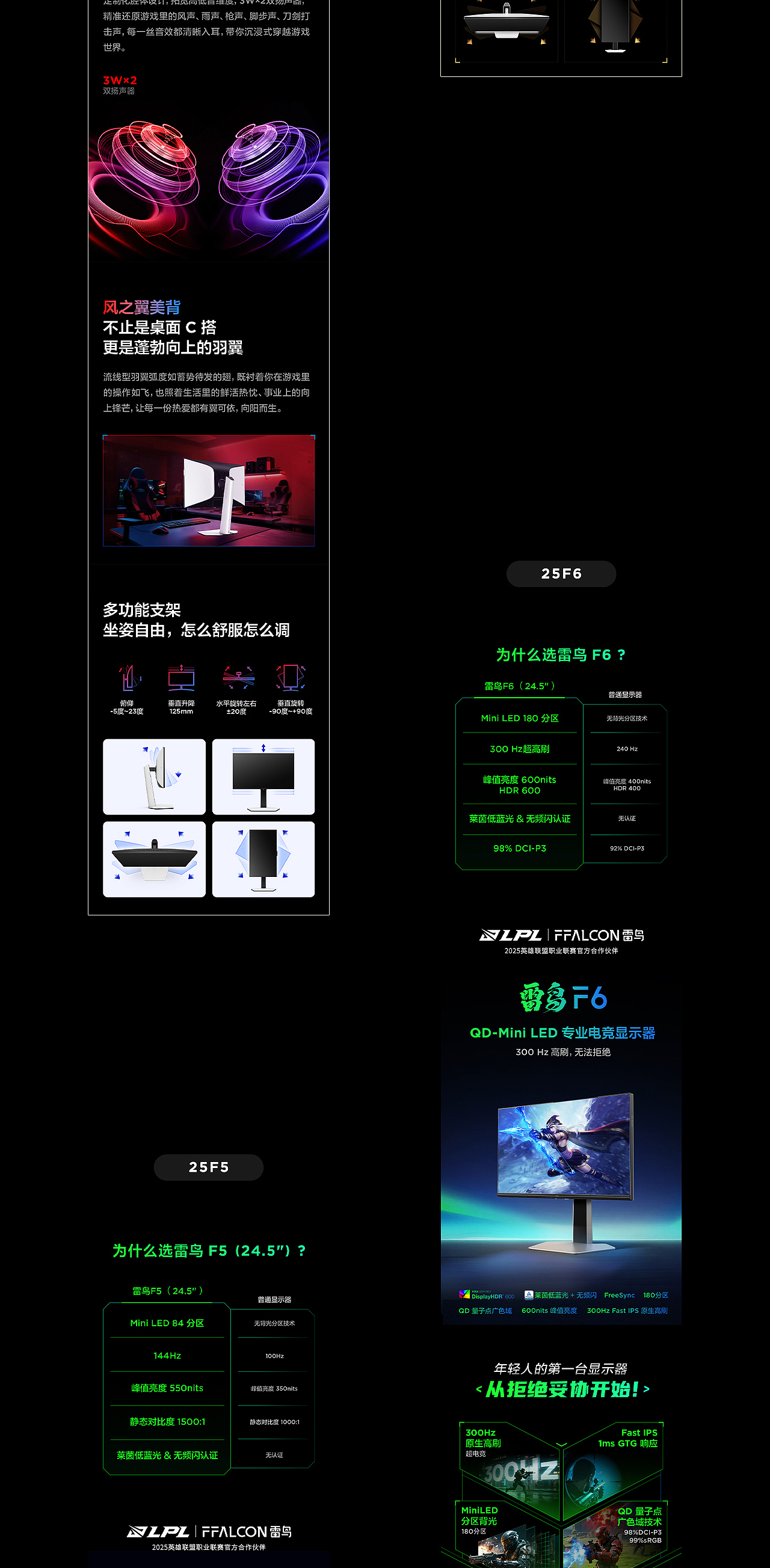 FFALCON雷鸟 显示器产品详情页视觉升级（图ZNDAxODY3MTky） - 电商 - 站酷设计师被迫营业的大辉原创素材 - 站酷ZCOOL