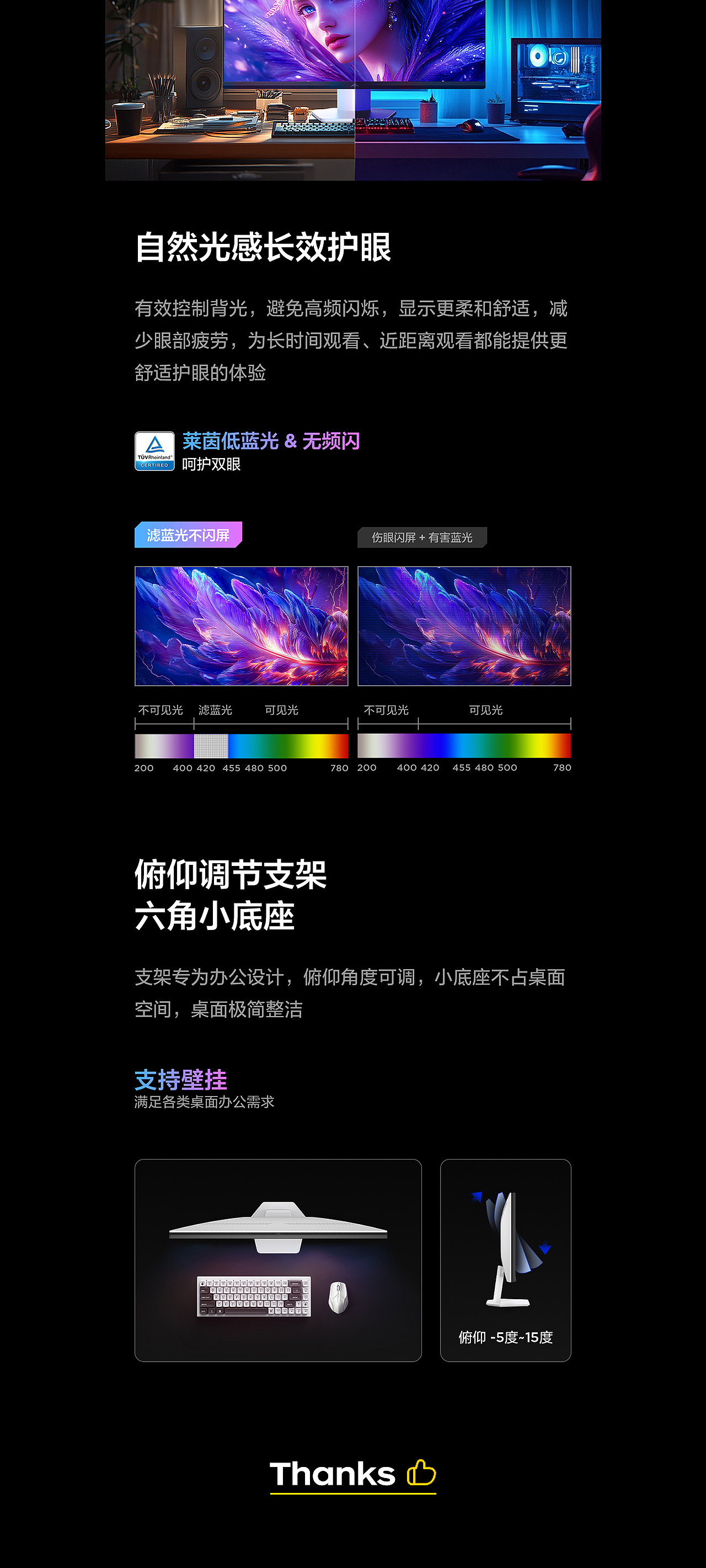 FFALCON雷鸟 25年4款显示器详情页视觉设计（图ZNDAxODY3OTY0） - 电商 - 站酷设计师被迫营业的大辉原创素材 - 站酷ZCOOL