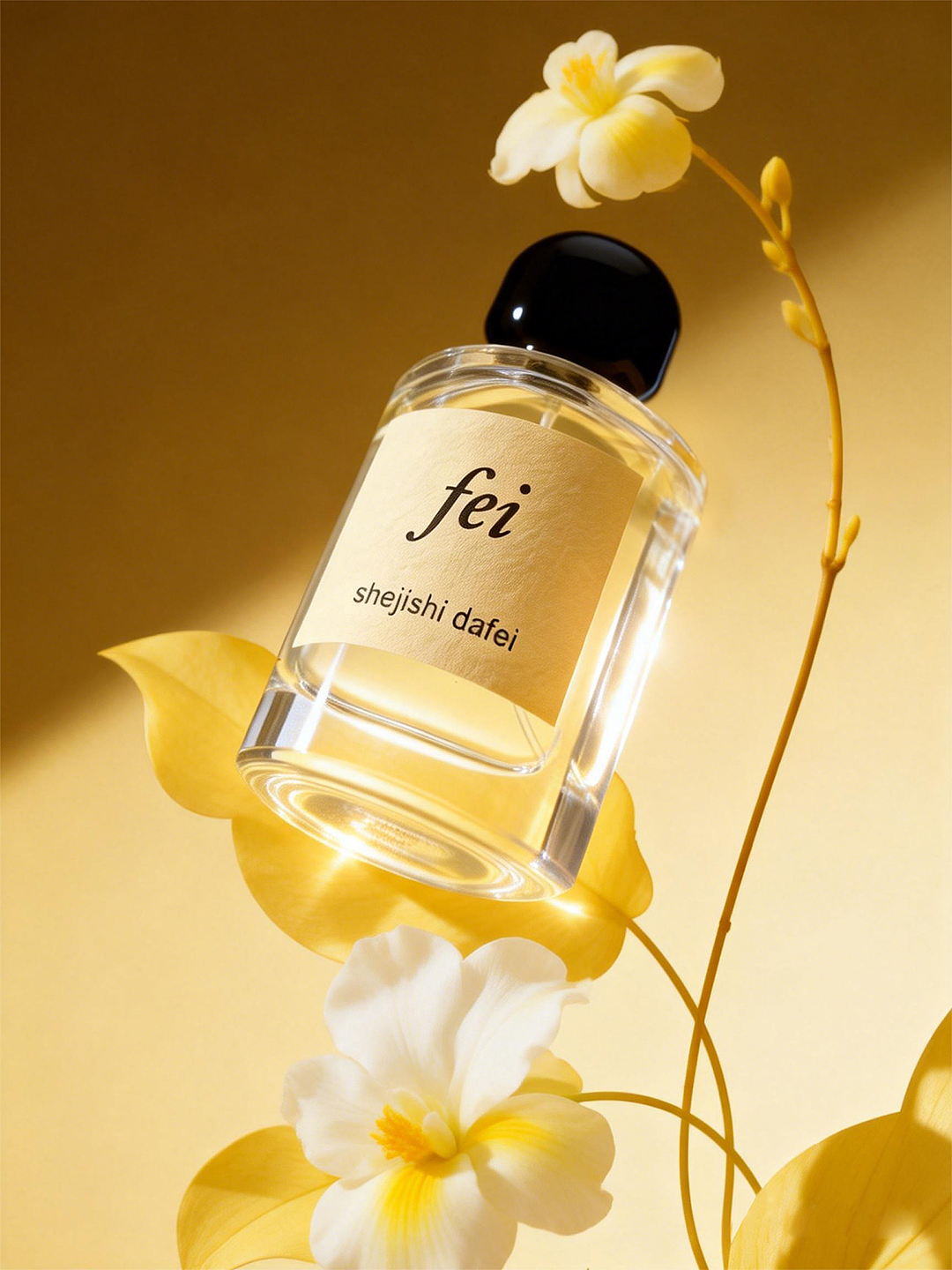 AIGC精准控图，，高级黄调性香水摄影大片（附提示词）（图ZNDAxODgzMjQ0） - AI作品 - 站酷设计师Sophia妃原创素材 - 站酷ZCOOL