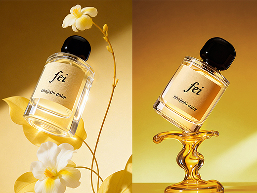 AIGC精准控图，，高级黄调性香水摄影大片（附提示词）